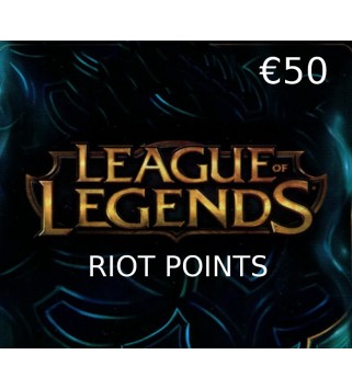 League of Legends €50 Prepaid RP Card EUW Key EUROPE